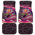Merry Christmas AFL Brisbane Lions Car Mats Aboriginal Santa Football Mascot