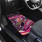 Merry Christmas AFL Brisbane Lions Car Mats Aboriginal Santa Football Mascot