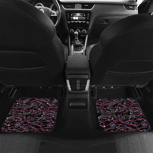 Merry Christmas AFL Brisbane Lions Car Mats Aboriginal Santa Football Mascot