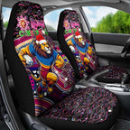 Merry Christmas AFL Brisbane Lions Car Seat Cover Aboriginal Santa Football Mascot