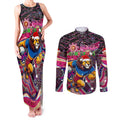 Merry Christmas AFL Brisbane Lions Couples Matching Tank Maxi Dress and Long Sleeve Button Shirt Aboriginal Santa Football Mascot