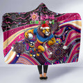Merry Christmas AFL Brisbane Lions Hooded Blanket Aboriginal Santa Football Mascot