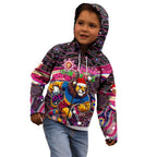 Merry Christmas AFL Brisbane Lions Kid Hoodie Aboriginal Santa Football Mascot