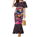 Merry Christmas AFL Brisbane Lions Mermaid Dress Aboriginal Santa Football Mascot