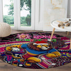 Merry Christmas AFL Brisbane Lions Round Carpet Aboriginal Santa Football Mascot