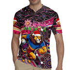 Merry Christmas AFL Brisbane Lions Rugby Jersey Aboriginal Santa Football Mascot