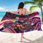 Merry Christmas AFL Brisbane Lions Sarong Aboriginal Santa Football Mascot