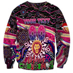 Merry Christmas AFL Brisbane Lions Sweatshirt Aboriginal Santa Football Mascot