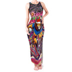Merry Christmas AFL Brisbane Lions Tank Maxi Dress Aboriginal Santa Football Mascot
