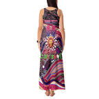 Merry Christmas AFL Brisbane Lions Tank Maxi Dress Aboriginal Santa Football Mascot