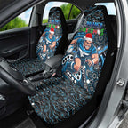 Merry Christmas AFL Carlton Blues Car Seat Cover Aboriginal Santa Football Mascot