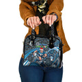 Merry Christmas AFL Carlton Blues Shoulder Handbag Aboriginal Santa Football Mascot