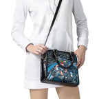 Merry Christmas AFL Carlton Blues Shoulder Handbag Aboriginal Santa Football Mascot