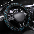 Merry Christmas AFL Carlton Blues Steering Wheel Cover Aboriginal Santa Football Mascot