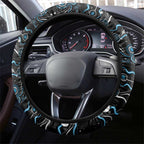 Merry Christmas AFL Carlton Blues Steering Wheel Cover Aboriginal Santa Football Mascot