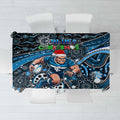 Merry Christmas AFL Carlton Blues Tablecloth Aboriginal Santa Football Mascot