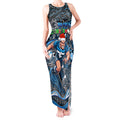 Merry Christmas AFL Carlton Blues Tank Maxi Dress Aboriginal Santa Football Mascot