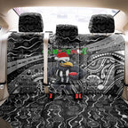 Merry Christmas AFL Collingwood Magpies Back Car Seat Cover Aboriginal Santa Football Mascot