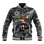 Merry Christmas AFL Collingwood Magpies Baseball Jacket Aboriginal Santa Football Mascot