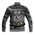Merry Christmas AFL Collingwood Magpies Baseball Jacket Aboriginal Santa Football Mascot