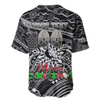 Merry Christmas AFL Collingwood Magpies Baseball Jersey Aboriginal Santa Football Mascot