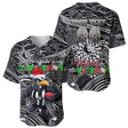 Merry Christmas AFL Collingwood Magpies Baseball Jersey Aboriginal Santa Football Mascot