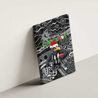 Merry Christmas AFL Collingwood Magpies Canvas Wall Art Aboriginal Santa Football Mascot