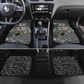 Merry Christmas AFL Collingwood Magpies Car Mats Aboriginal Santa Football Mascot
