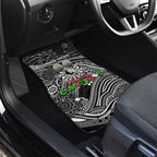 Merry Christmas AFL Collingwood Magpies Car Mats Aboriginal Santa Football Mascot