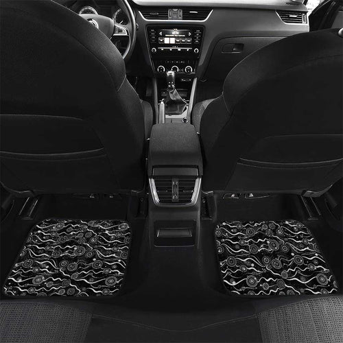 Merry Christmas AFL Collingwood Magpies Car Mats Aboriginal Santa Football Mascot