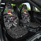 Merry Christmas AFL Collingwood Magpies Car Seat Cover Aboriginal Santa Football Mascot