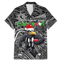 Merry Christmas AFL Collingwood Magpies Family Matching Mermaid Dress and Hawaiian Shirt Aboriginal Santa Football Mascot