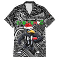 Merry Christmas AFL Collingwood Magpies Hawaiian Shirt Aboriginal Santa Football Mascot