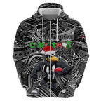 Merry Christmas AFL Collingwood Magpies Hoodie Aboriginal Santa Football Mascot