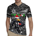 Merry Christmas AFL Collingwood Magpies Rugby Jersey Aboriginal Santa Football Mascot