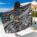 Merry Christmas AFL Collingwood Magpies Sarong Aboriginal Santa Football Mascot