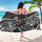 Merry Christmas AFL Collingwood Magpies Sarong Aboriginal Santa Football Mascot