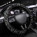 Merry Christmas AFL Collingwood Magpies Steering Wheel Cover Aboriginal Santa Football Mascot