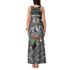Merry Christmas AFL Collingwood Magpies Tank Maxi Dress Aboriginal Santa Football Mascot