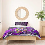 Merry Christmas AFL Fremantle Freo Bedding Set Aboriginal Santa Football Mascot