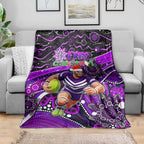 Merry Christmas AFL Fremantle Freo Blanket Aboriginal Santa Football Mascot