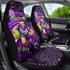 Merry Christmas AFL Fremantle Freo Car Seat Cover Aboriginal Santa Football Mascot
