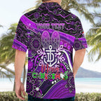 Merry Christmas AFL Fremantle Freo Hawaiian Shirt Aboriginal Santa Football Mascot