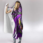 Merry Christmas AFL Fremantle Freo Hooded Blanket Aboriginal Santa Football Mascot
