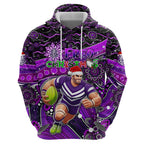 Merry Christmas AFL Fremantle Freo Hoodie Aboriginal Santa Football Mascot