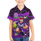 Merry Christmas AFL Fremantle Freo Kid Hawaiian Shirt Aboriginal Santa Football Mascot