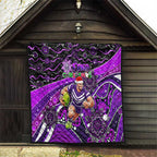 Merry Christmas AFL Fremantle Freo Quilt Aboriginal Santa Football Mascot