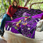 Merry Christmas AFL Fremantle Freo Quilt Aboriginal Santa Football Mascot