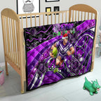 Merry Christmas AFL Fremantle Freo Quilt Aboriginal Santa Football Mascot