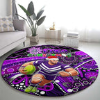 Merry Christmas AFL Fremantle Freo Round Carpet Aboriginal Santa Football Mascot